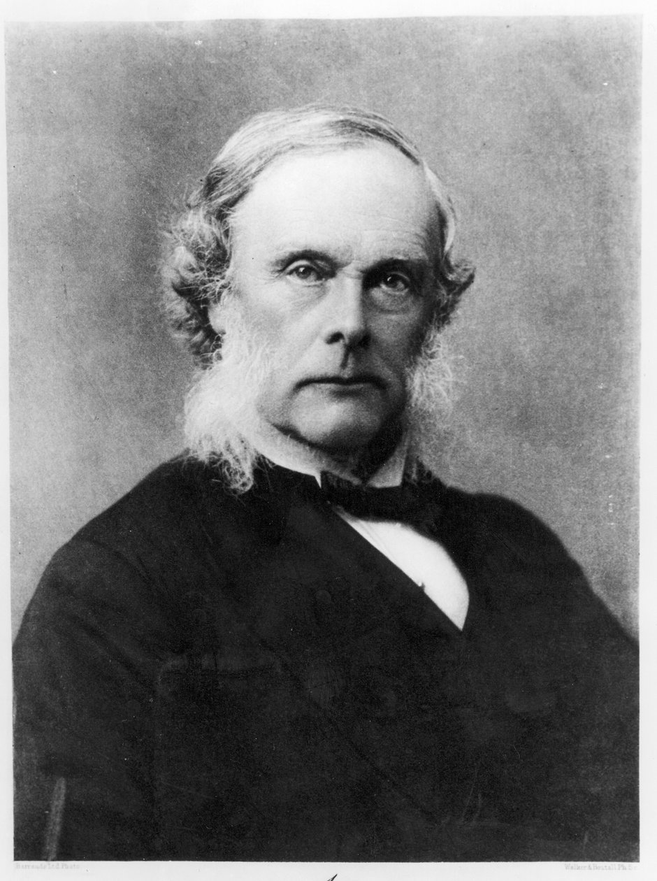 Sir Joseph Lister (1827-1912) gegraveerd door Walker en Boutall door English School