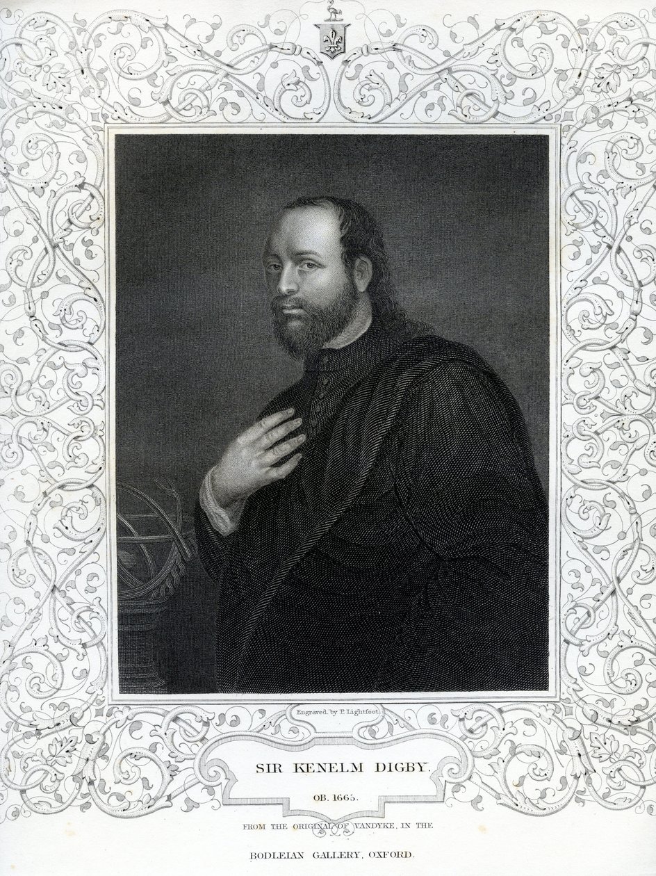 Sir Kenelm Digby (1603-1665) door English School