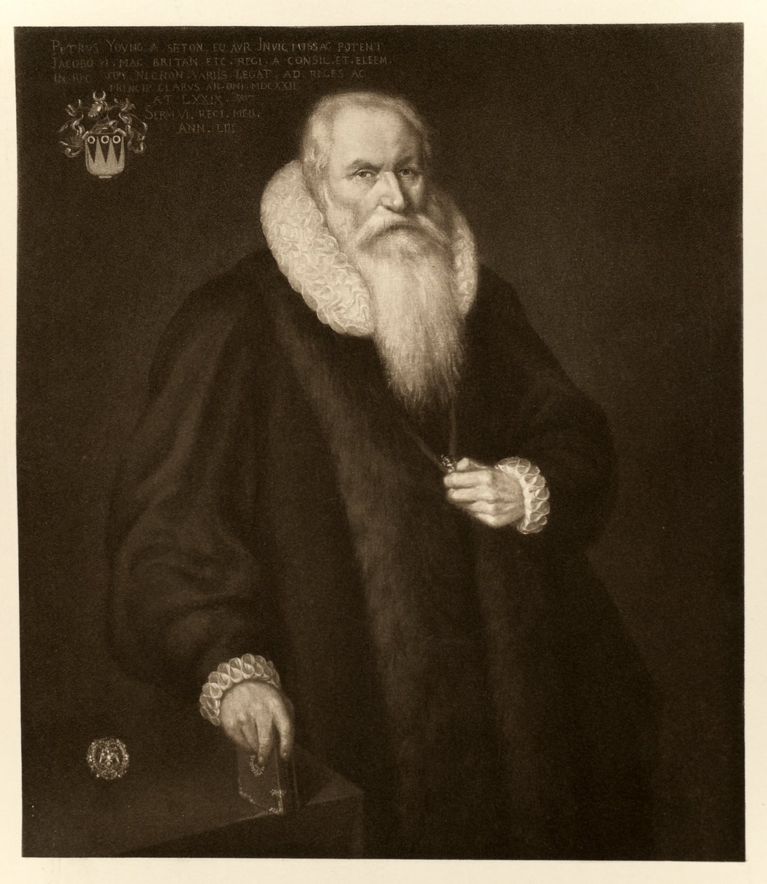 Sir Peter Young, uit James I en VI, gedrukt door Manzi Joyant & Co. Parijs, 1904 door English School