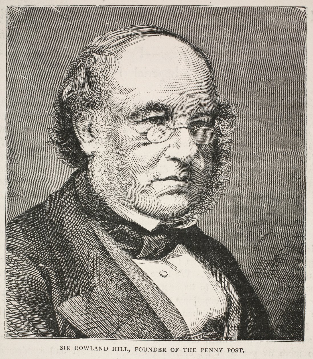 Sir Rowland Hill, oprichter van de Penny Post door English School