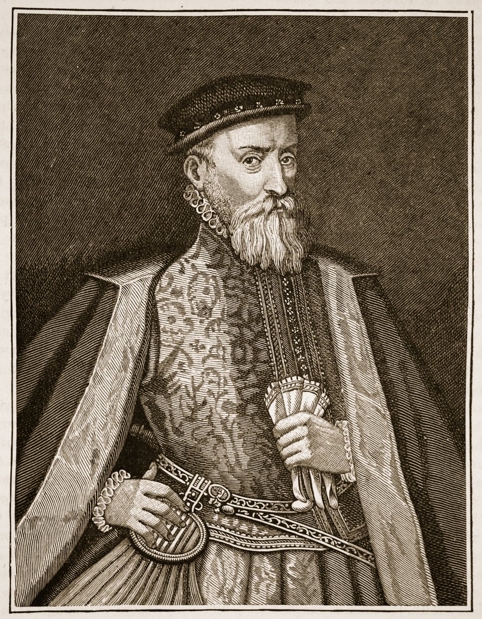 Sir Thomas Gresham, illustratie uit Cassells Geïllustreerde Geschiedenis van Engeland door English School