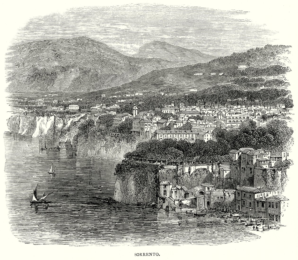 Sorrento (gravure) door English School