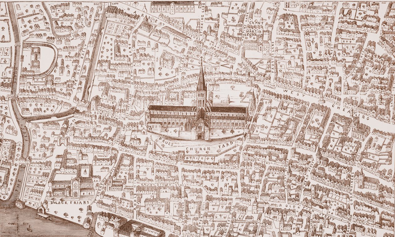 St. Pauls en omgeving, ten tijde van Hendrik VIII door English School