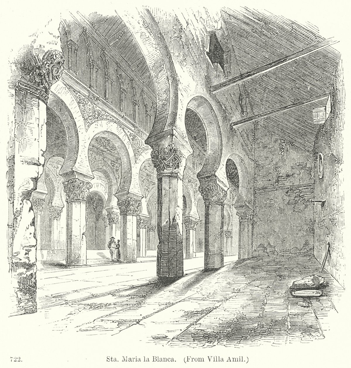 Sta. Maria la Blanca (gravure) door English School