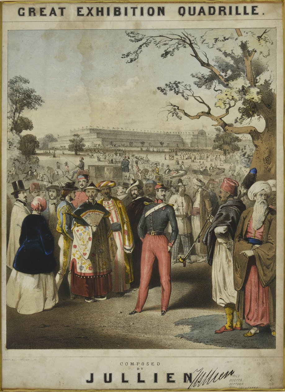 De 1851 Union Polka. Respectvol opgedragen aan het Mechanische Genie van Alle Naties door J.G Jones, Meester van de Band 16e Queens Lancers, 1851 door English School