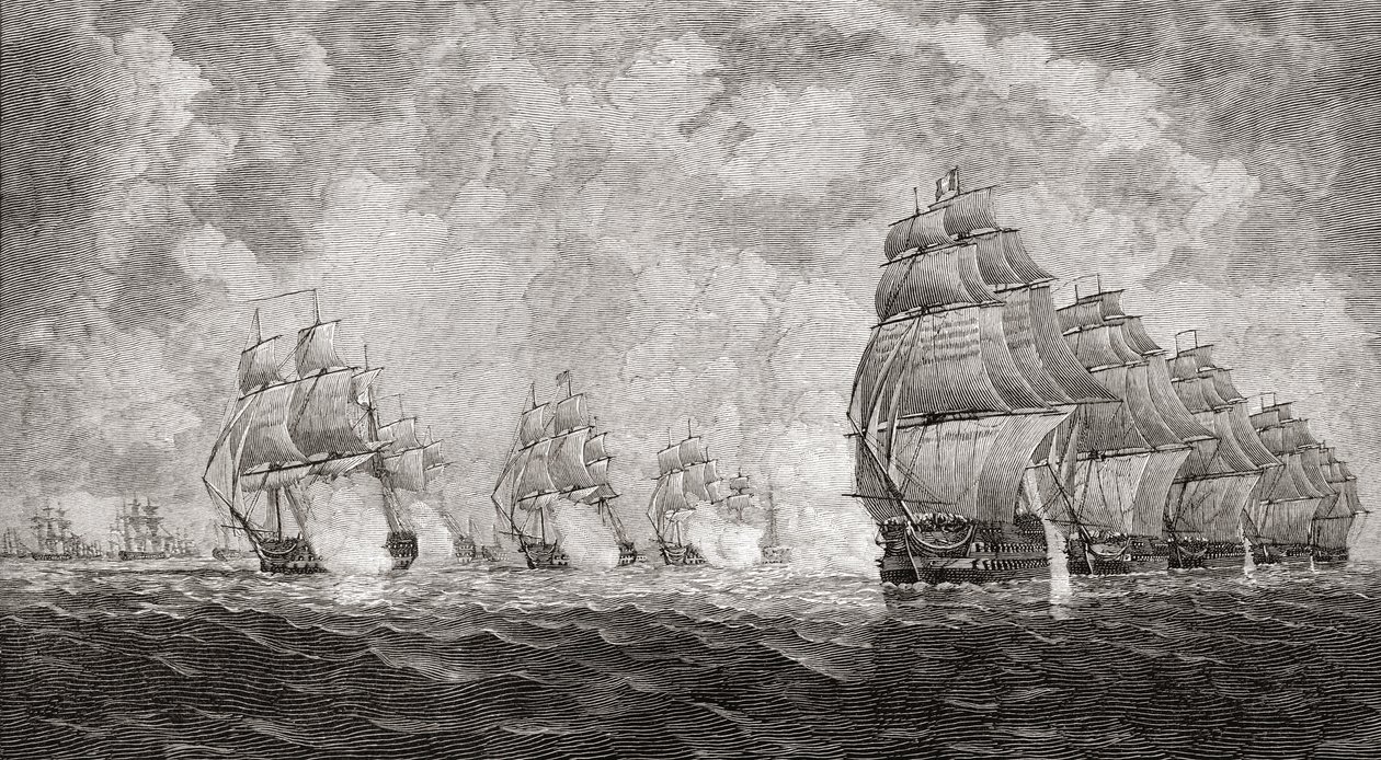 De Slag bij Pulo Aura, 1804, uit 