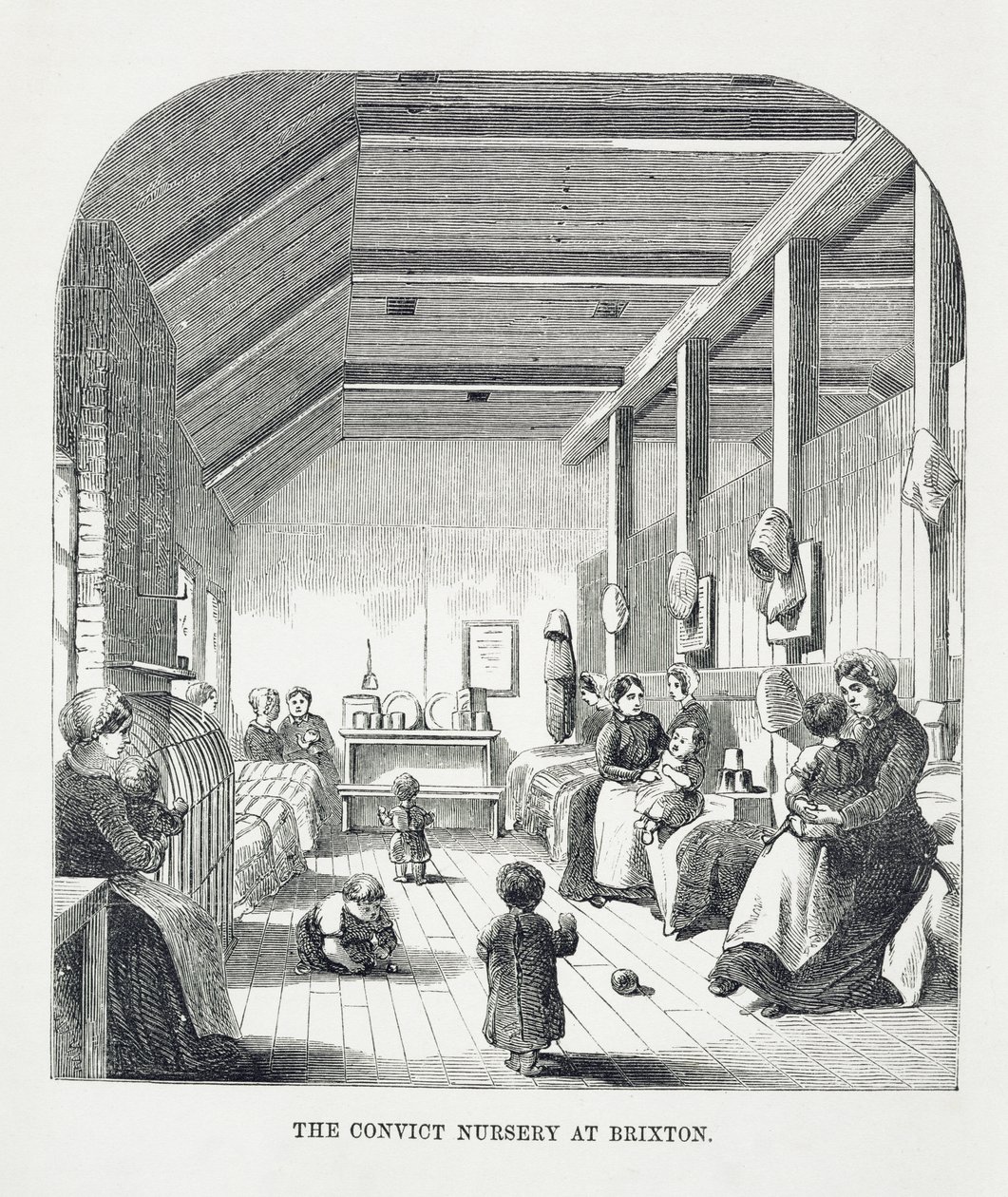 De Gevangeniskwekerij in Brixton, uit The Criminal Prisons of London and Scenes of Prison Life door Henry Mayhew (1812-87) en John Binny, 1862 door English School