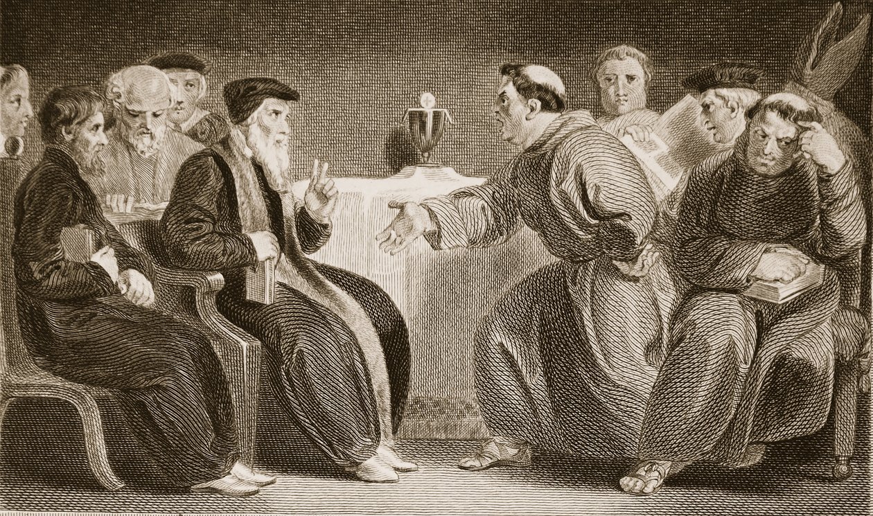 De convocatie in Oxford, illustratie uit David Humes The History of England, uitgegeven door R. Bowyer, Londen, 1812 door English School