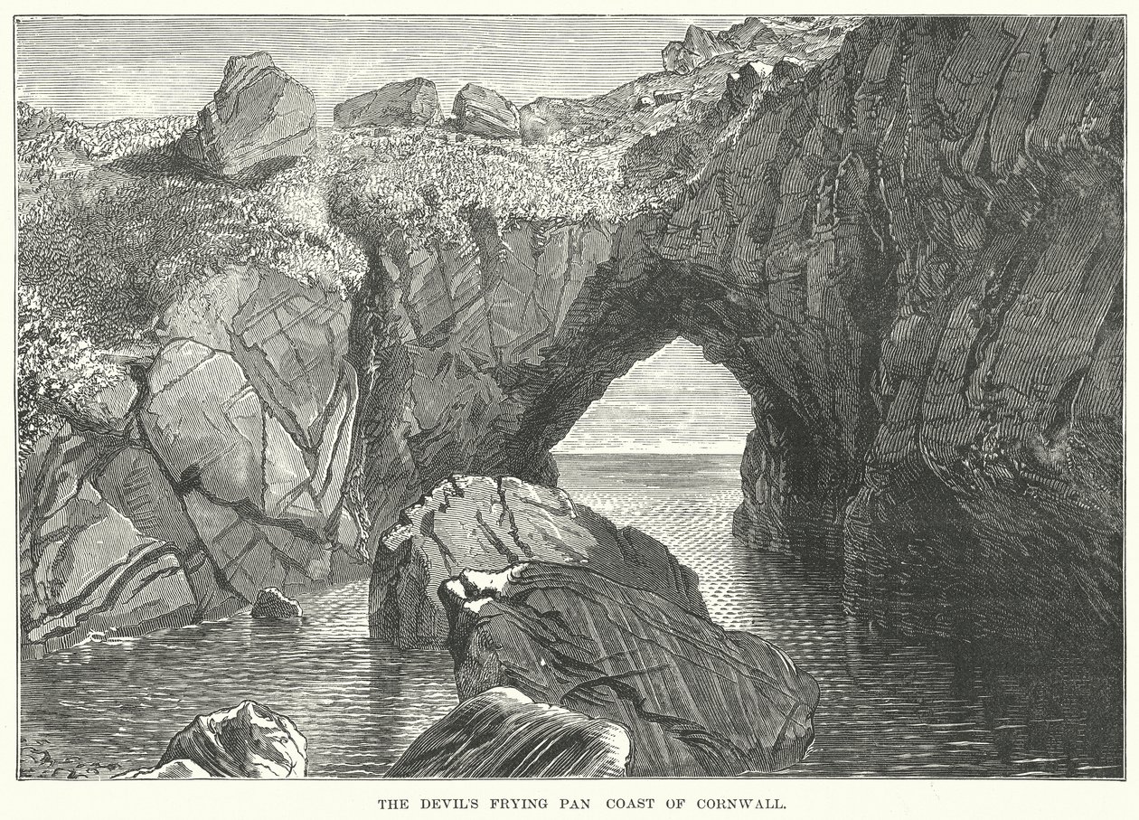De kust van Cornwall van de Devil
