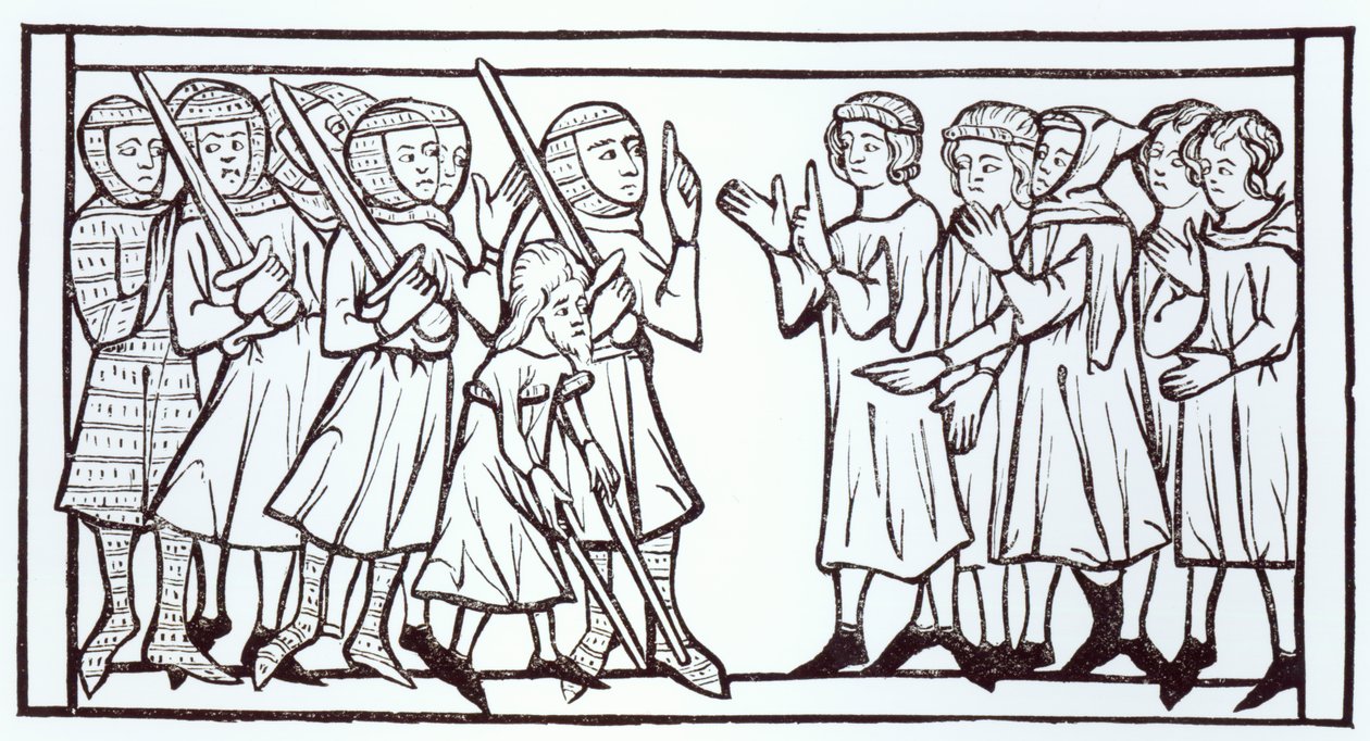 De Gezanten uit Soedan, illustratie uit Wetenschap en Literatuur in de Middeleeuwen en de Renaissance, geschreven en gegraveerd door Paul Lacroix, 1878 door English School