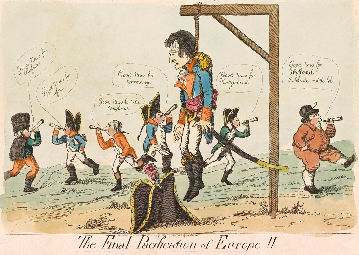 De definitieve pacificatie van Europa!!, uitgegeven 1803 door English School