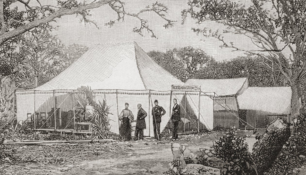De Eerste Presbyteriaanse Kerk, Miami, Florida, Verenigde Staten van Amerika aan het eind van de 19e eeuw door English School