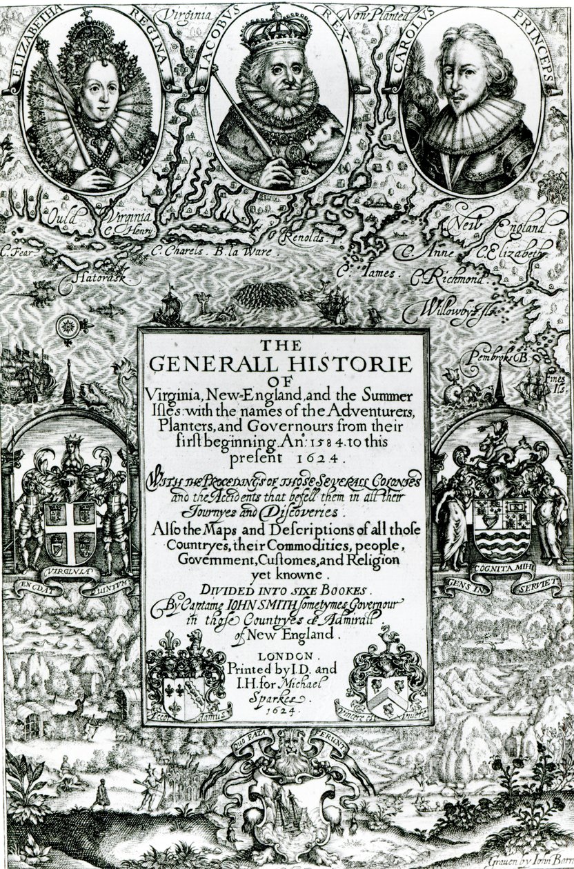 De Algemene Geschiedenis van Virginia, New England en de Zomer Eilanden door English School