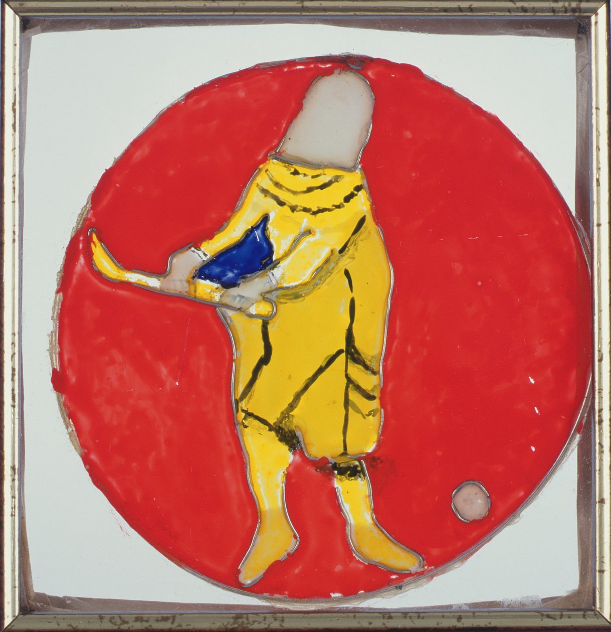 De golfer, ook bekend als het Crecy-raam, uit het oostelijke raam, ca.1340 door English School