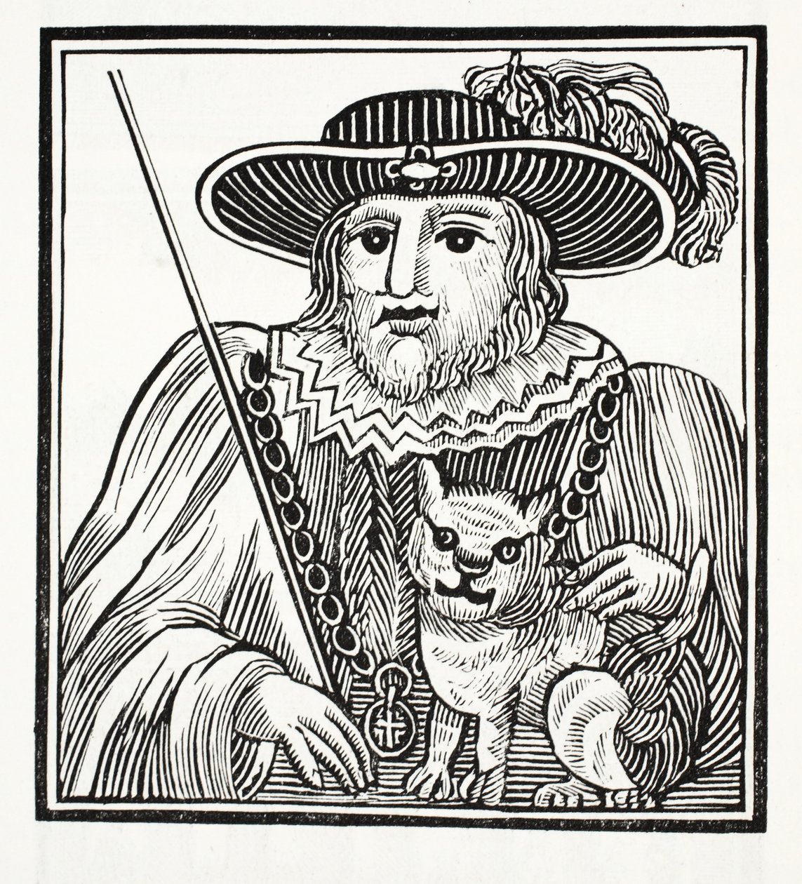 De geschiedenis van Sir Richard Whittington, drie keer burgemeester van Londen, illustratie uit Chap-books van de achttiende eeuw door John Ashton, uitgegeven 1882 door English School