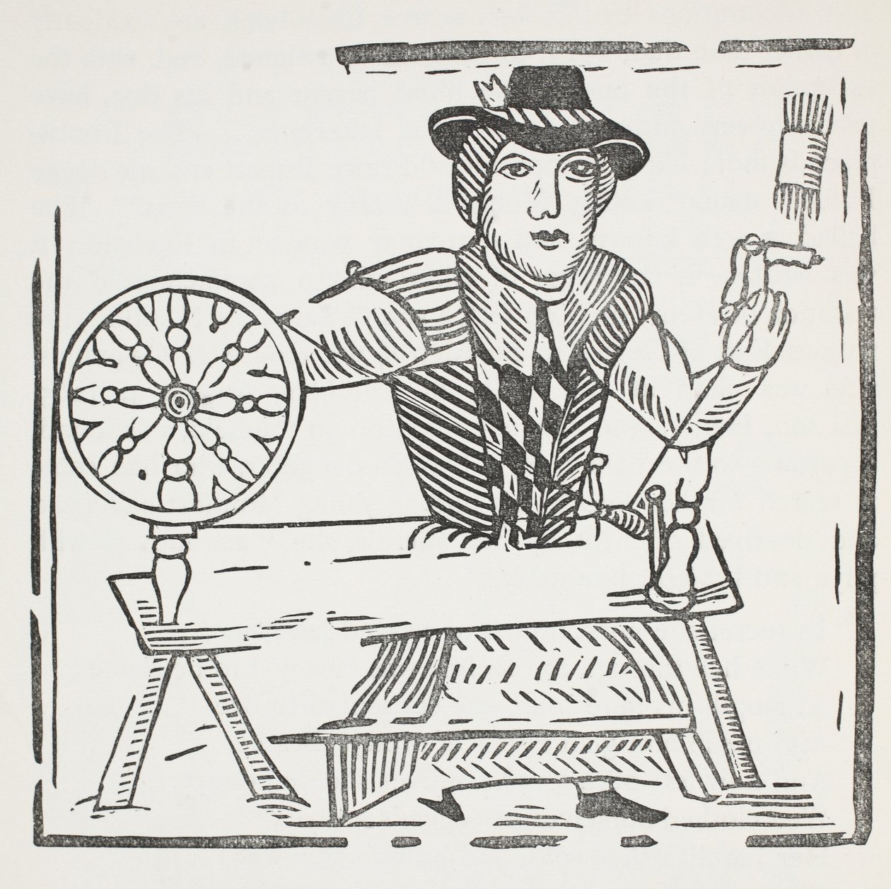 De geschiedenis van de blinde bedelaar van Bednal Green, illustratie uit Chap-books van de achttiende eeuw door John Ashton, uitgegeven 1882 door English School