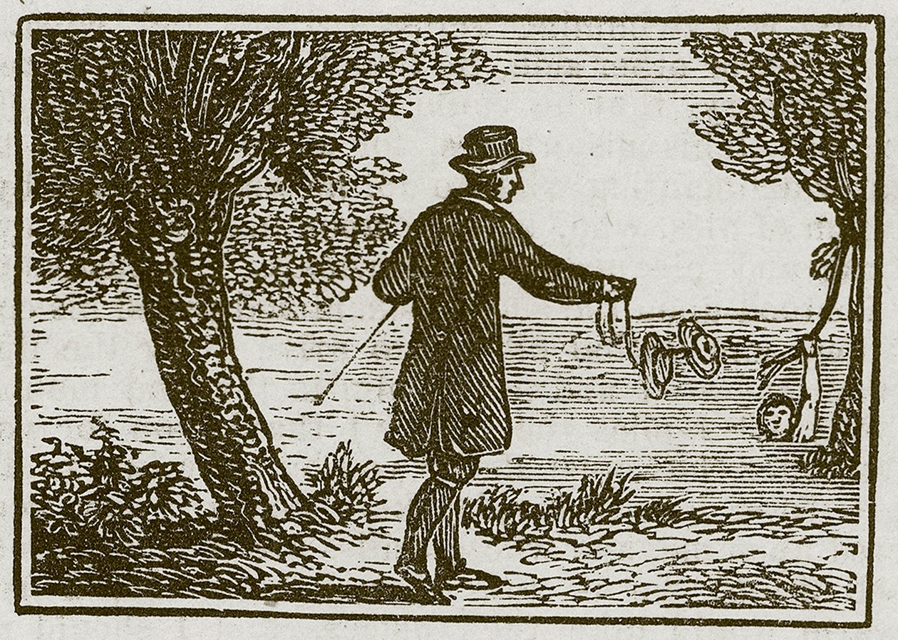 De meester en zijn leerling (gravure) door English School