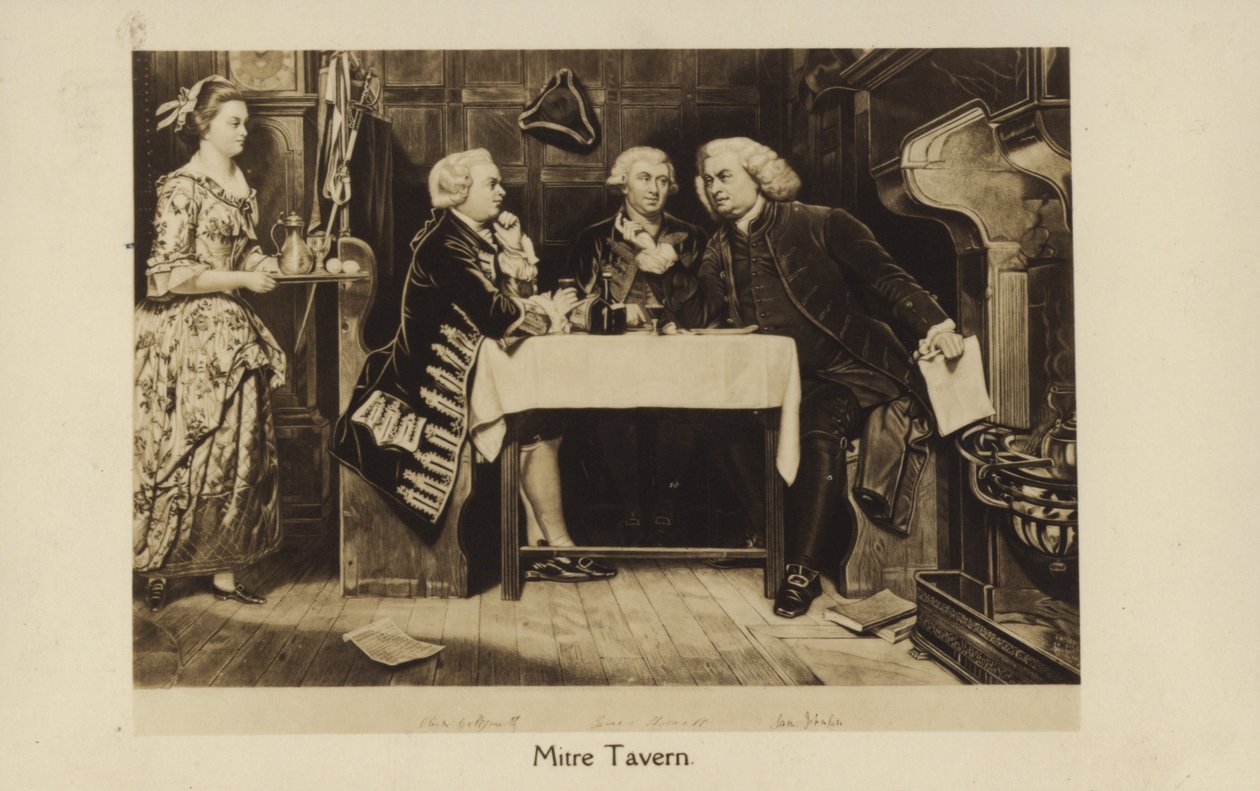 The Mitre Tavern (litho) door English School