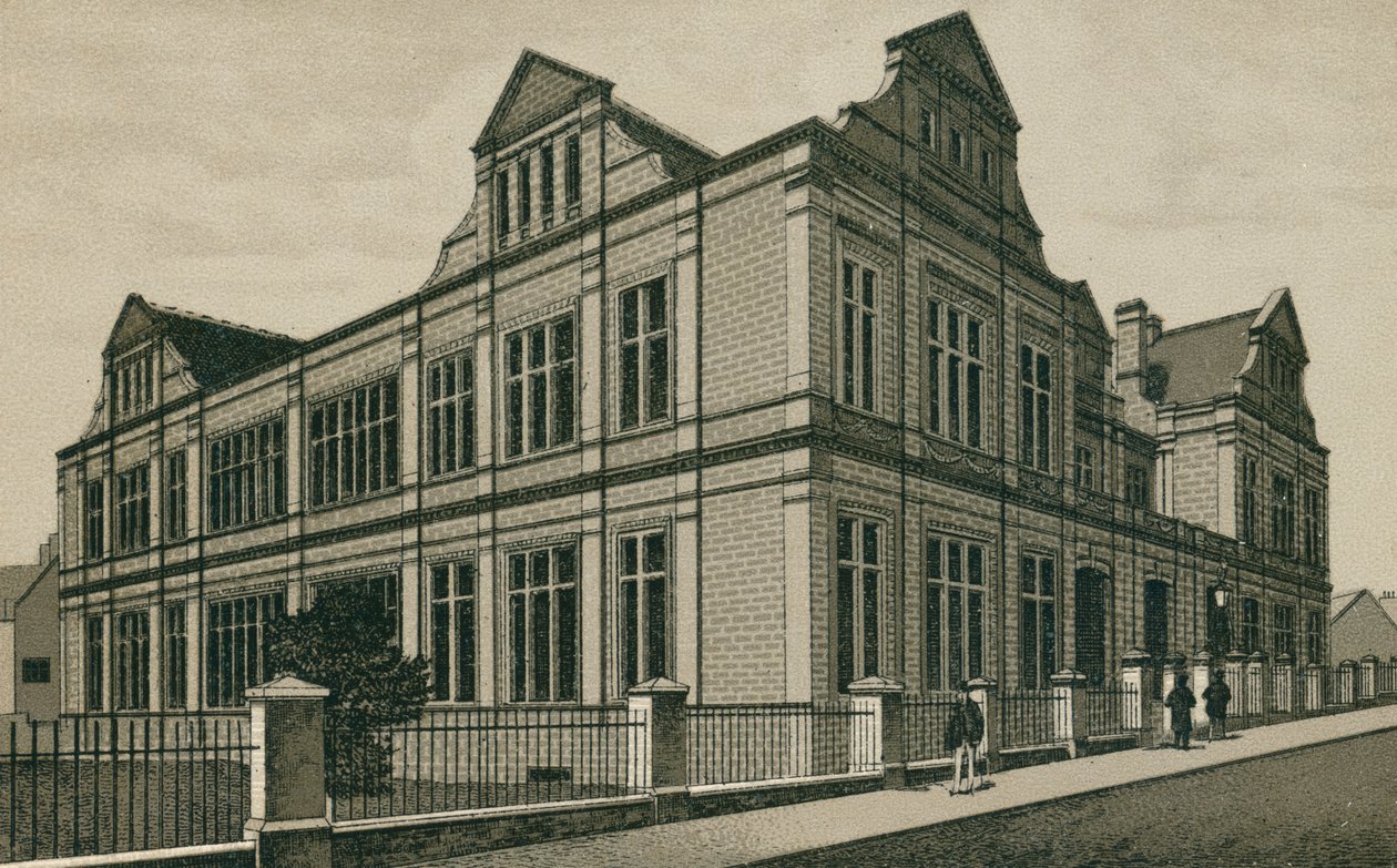 Het museum, Ipswich (litho) door English School