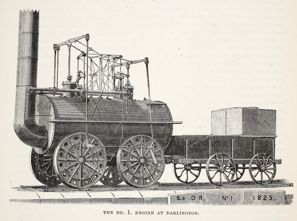 De No. 1 Locomotief in Darlington door English School