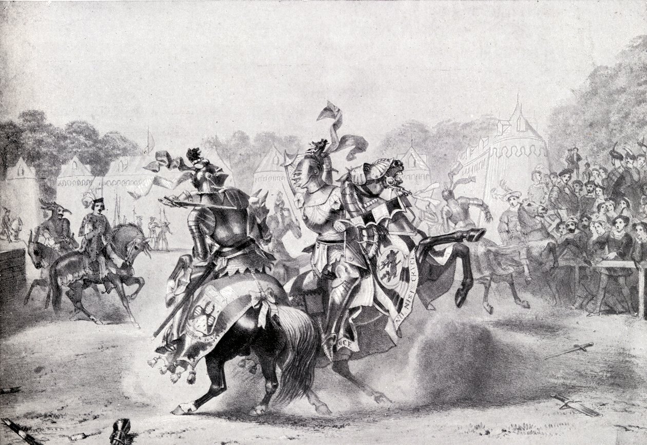 Het enige toernooi in het bewind van koningin Victoria, illustratie uit 