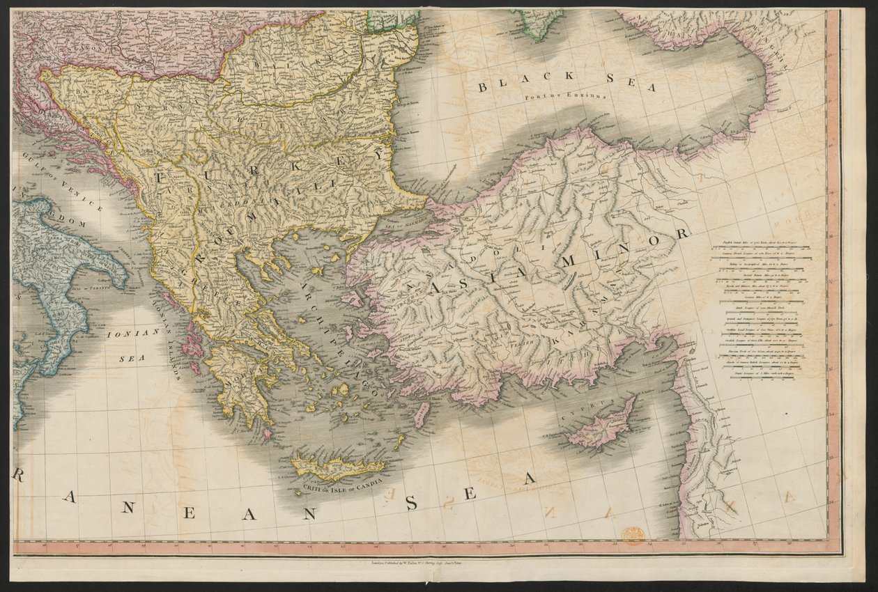 Het Ottomaanse Rijk, uit Europa, beschrijvend alle veranderingen van grondgebied, samen met hun afwijkingen in de grenslijnen van de verschillende rijken en staten, overeengekomen en bevestigd door het definitieve verdrag van Parijs, 20 november 1815, gepu door English School