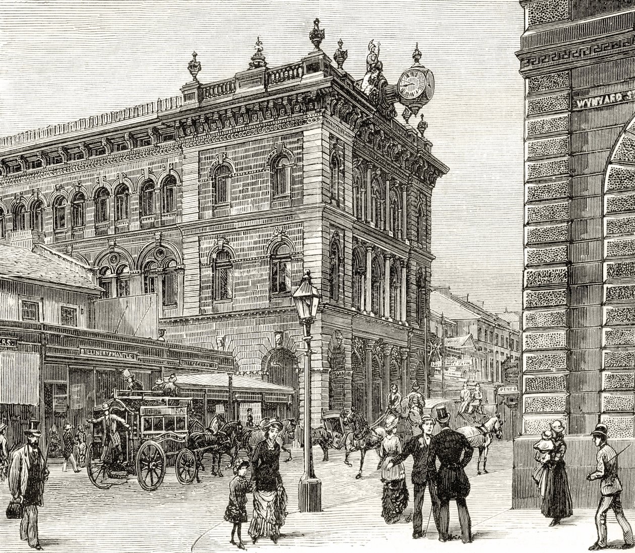 Het postkantoor, George Street, Sydney, c.1880, uit 