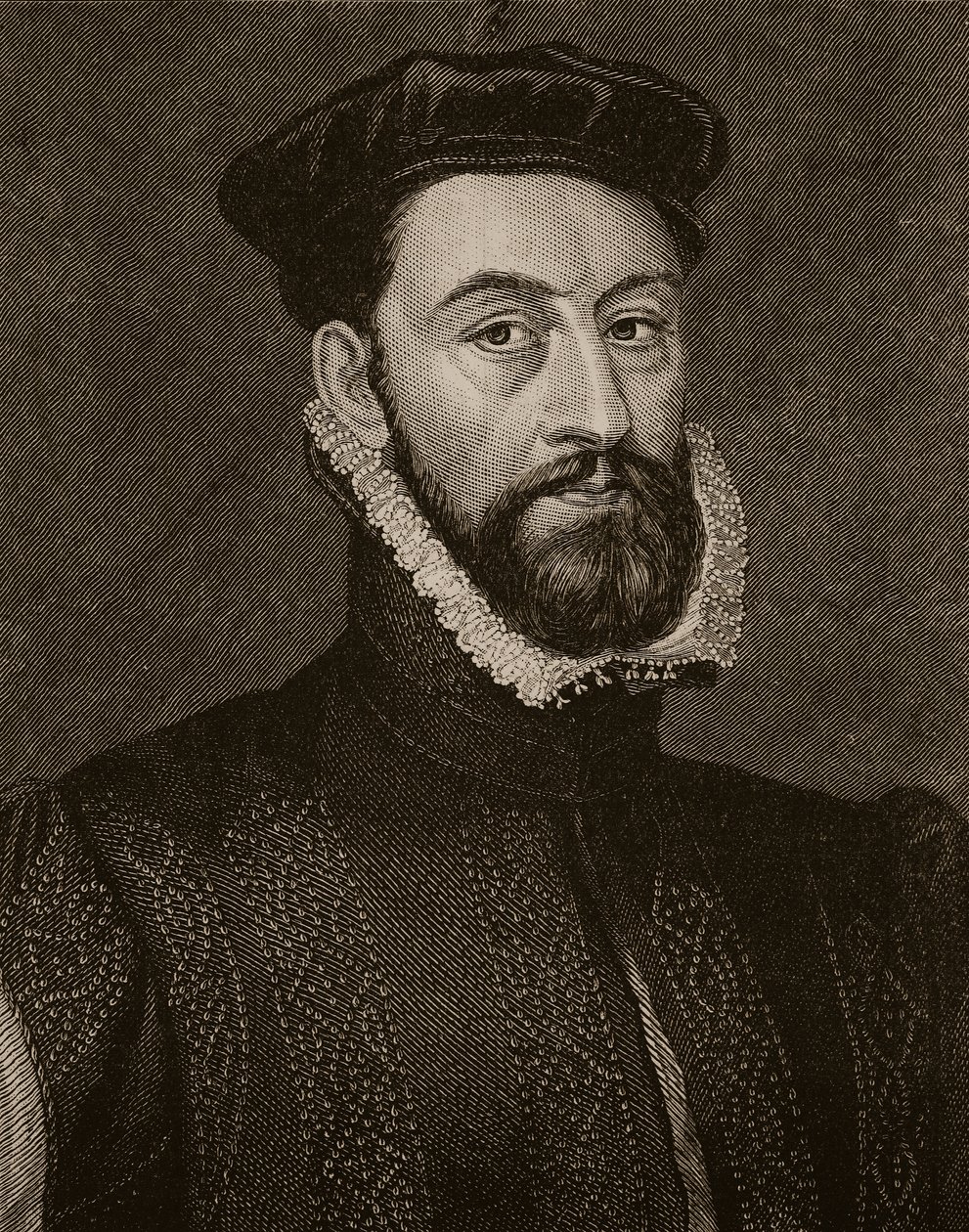 De regent Murray, illustratie uit Cassells Geïllustreerde Geschiedenis van Engeland door English School