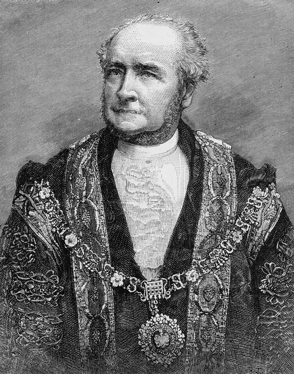 De zeer eerwaarde wethouder G. S. Nottage, de nieuwe burgemeester van Londen, illustratie uit 