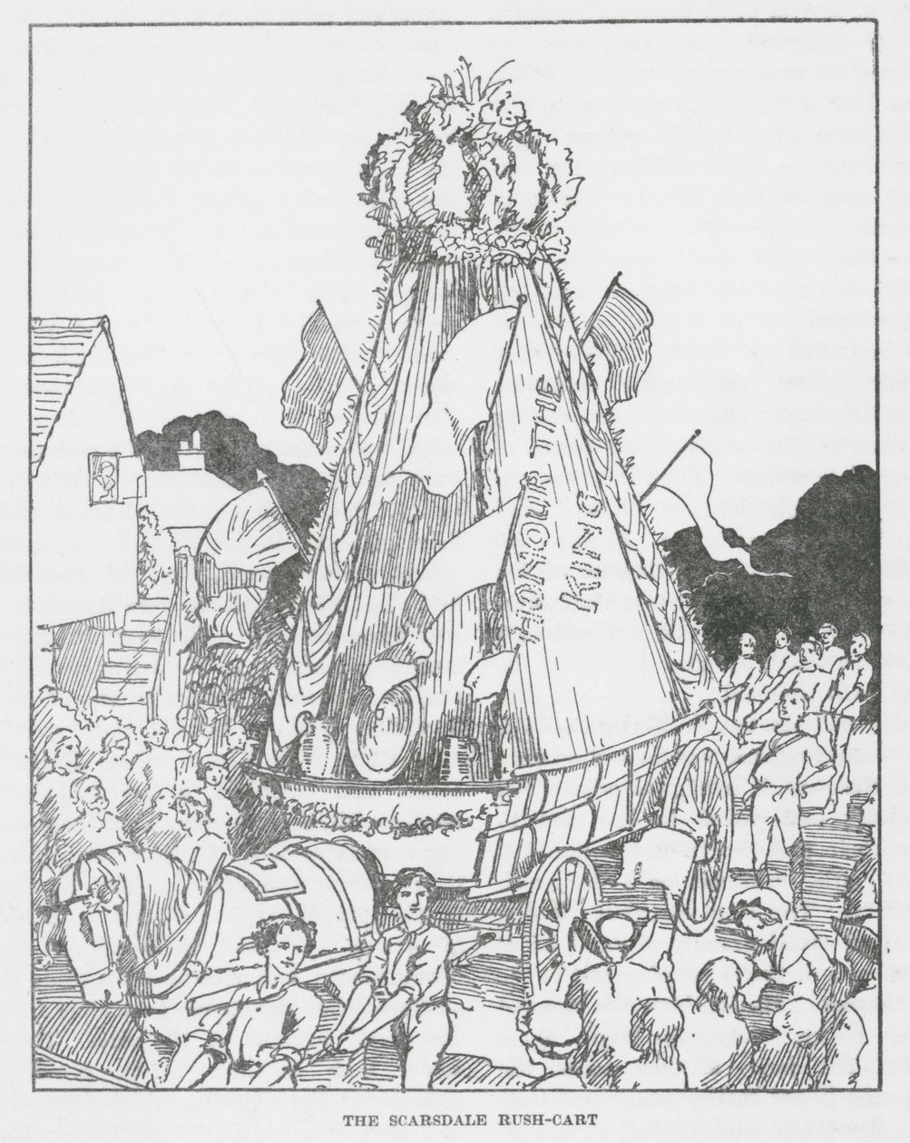 De Scarsdale Rush-kar (litho) door English School