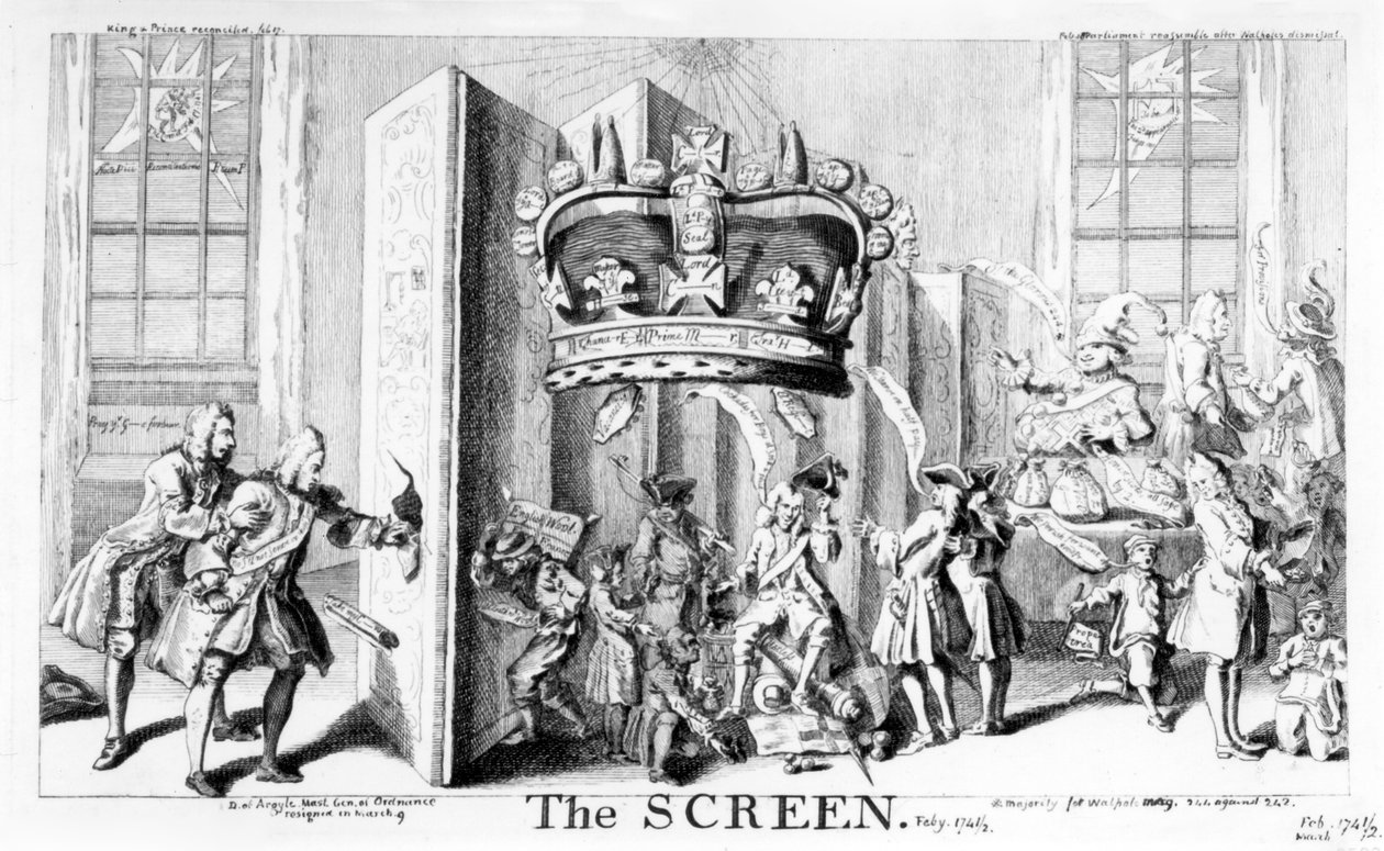 Het Scherm, 1742 door English School