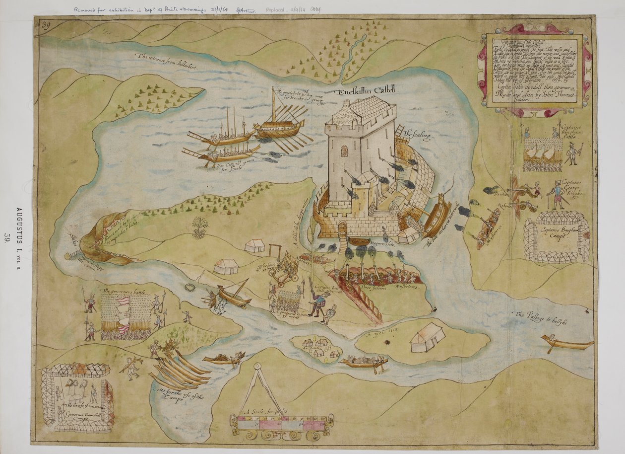 Het beleg van Eniskillen Castle door English School