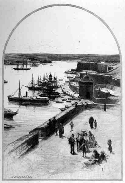 De Top van de Grote Haven, Valetta, Malta, uit 