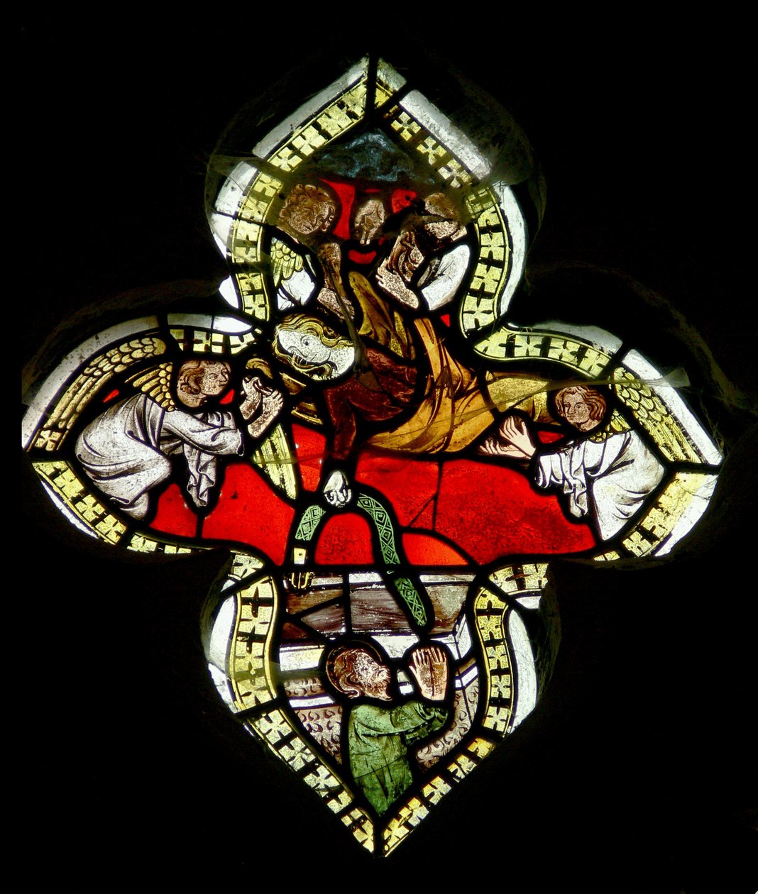De Maagd laat haar gordel aan St. Thomas bij haar Hemelvaart, ca. 1325-50 door English School