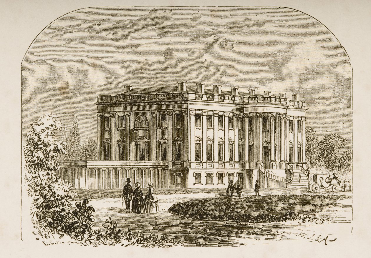 Het Witte Huis, rond 1870, uit 