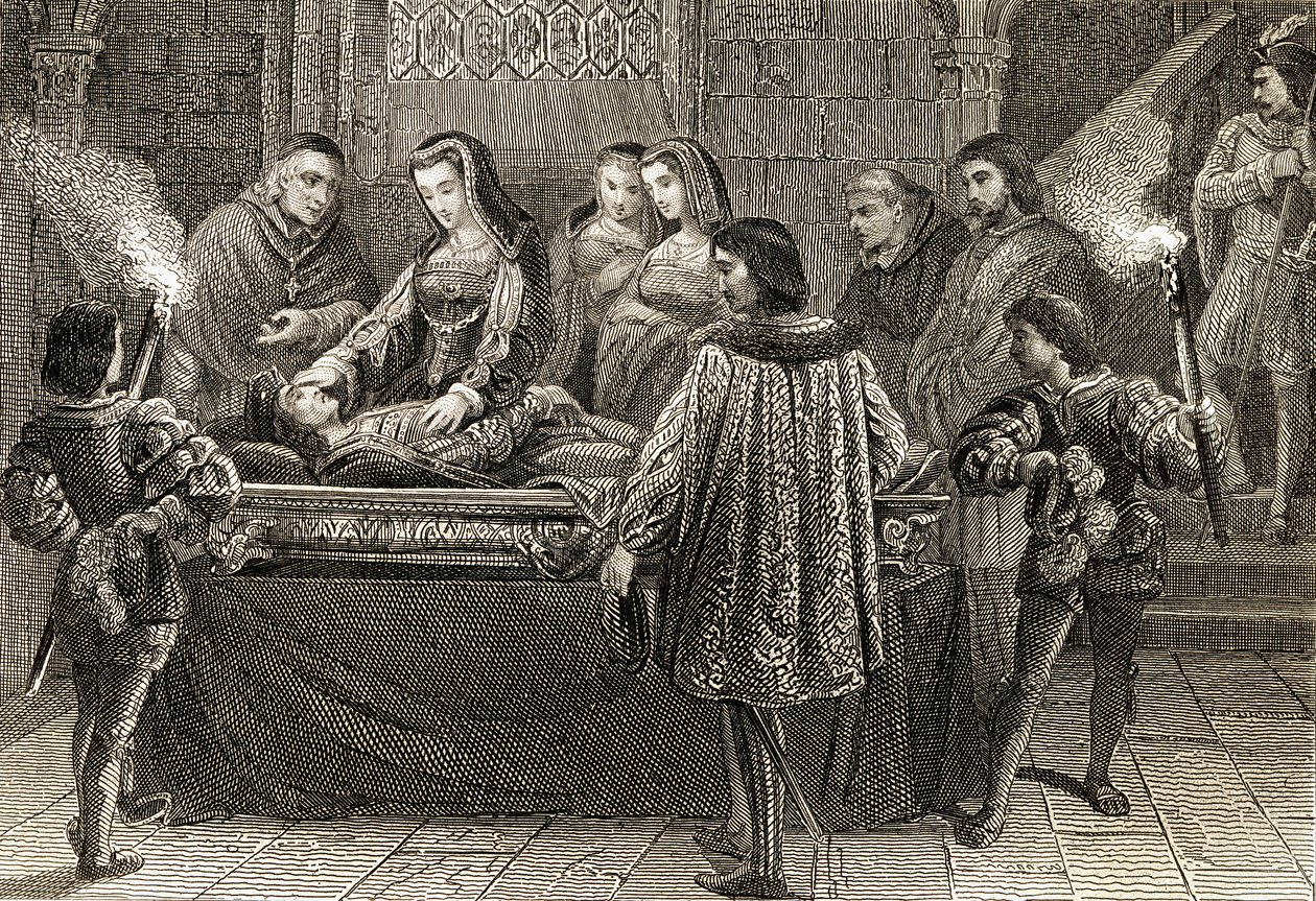 De begrafenis van Filips de Schone (1478-1506) door English School