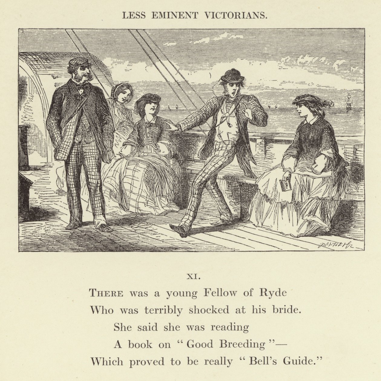 Er was een jonge Fellow uit Ryde (gravure) door English School