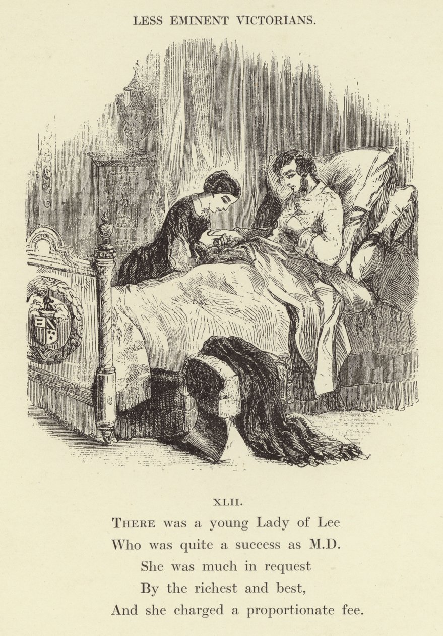 Er was een jonge Lady of Lee (gravure) door English School