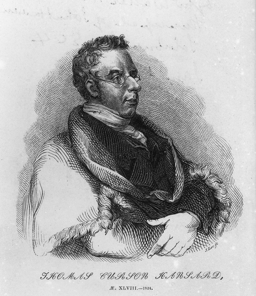 Thomas Curson Hansard door English School