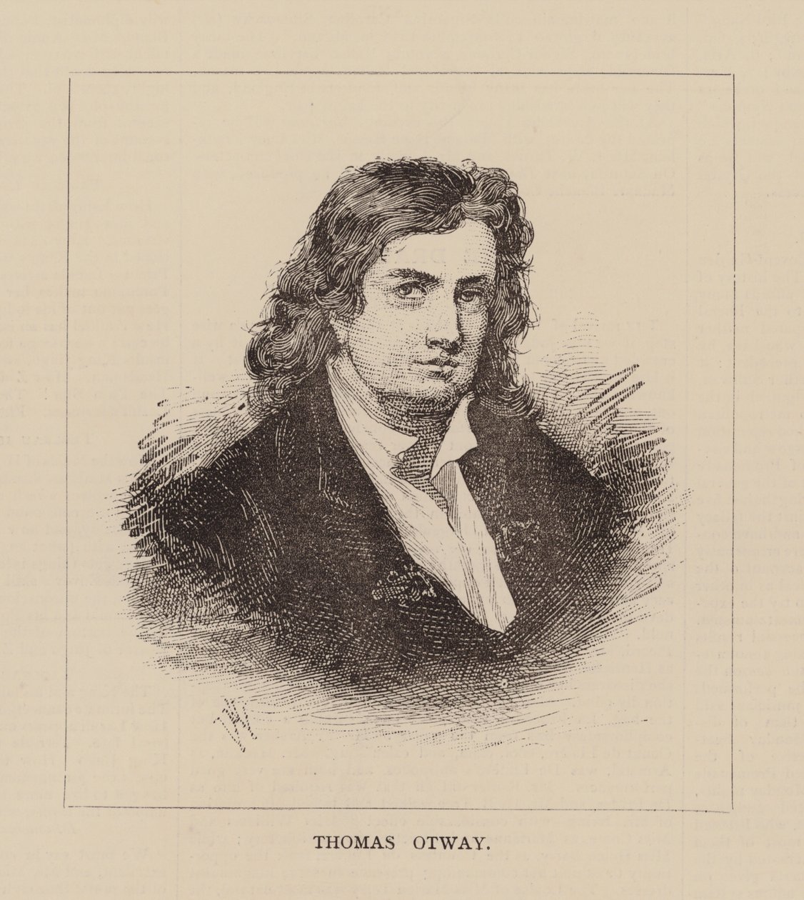 Thomas Otway (gravure) door English School