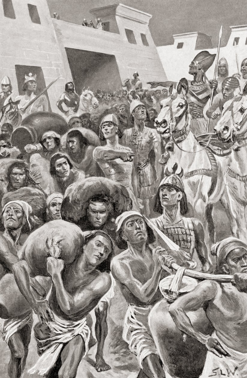 Thutmose III aan het hoofd van zijn leger, uit Hutchinson