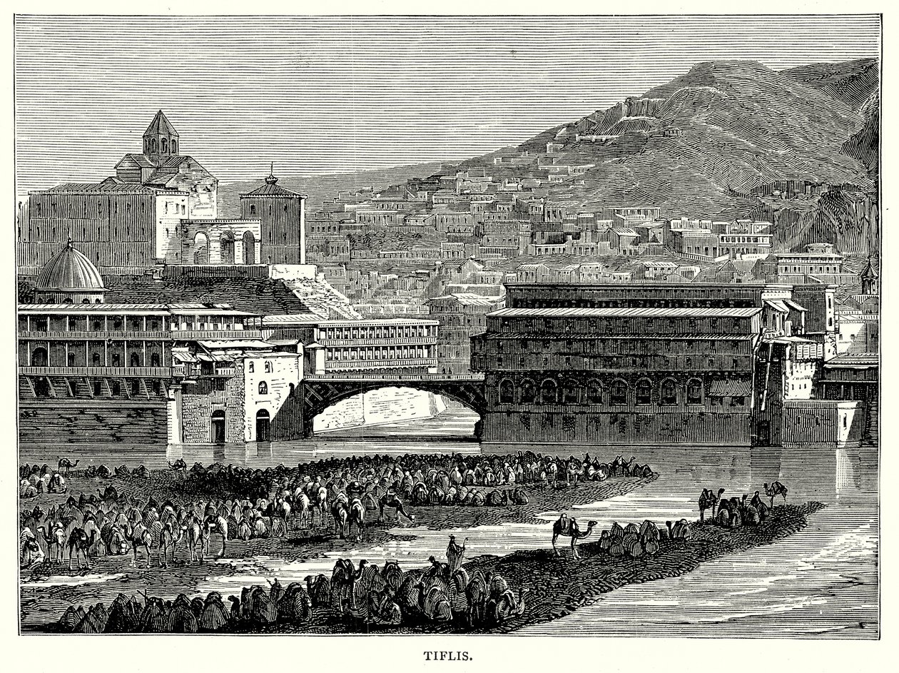 Tbilisi (gravure) door English School
