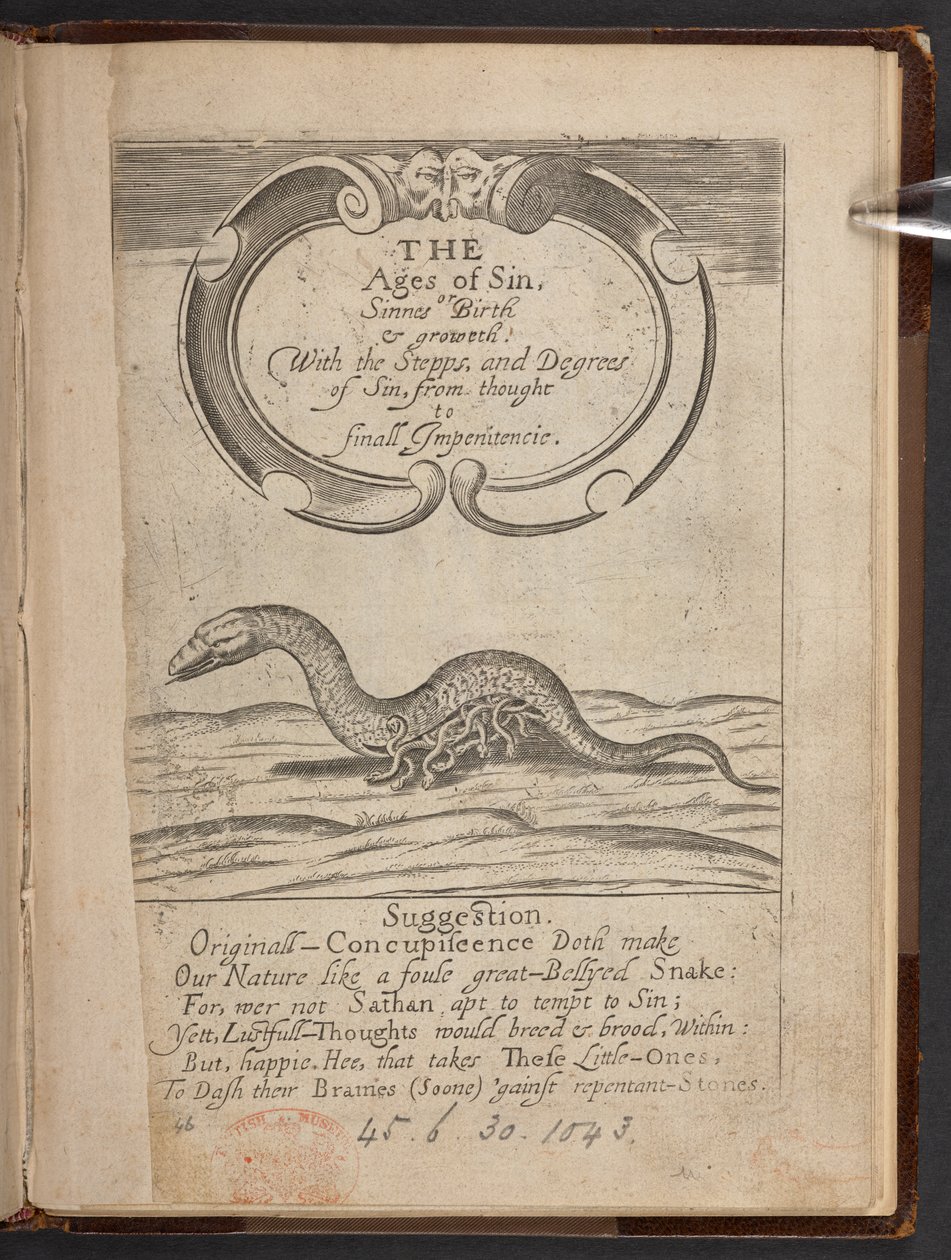 Titelpagina van The Ages of sin, or, Sinnes birth & growth door English School