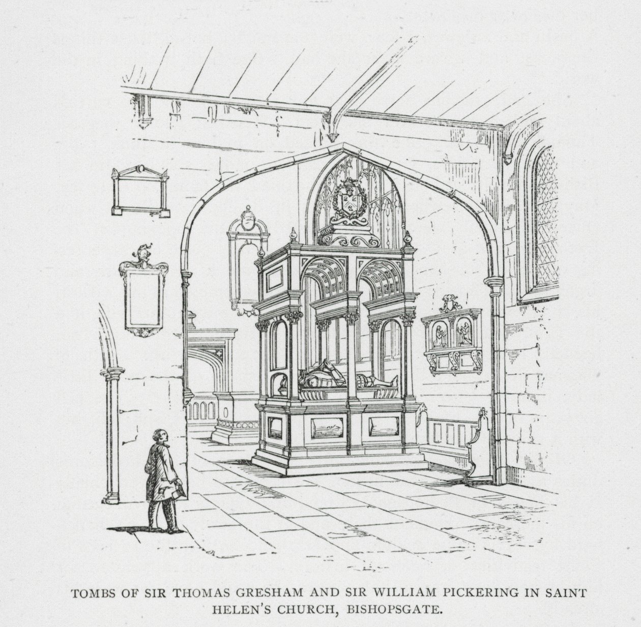 Graven van Sir Thomas Gresham en Sir William Pickering in Saint Helen