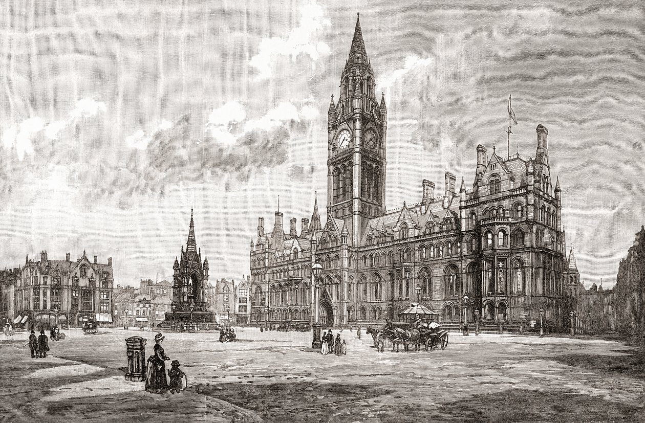 Stadhuis, Albert Square, Manchester, uit 