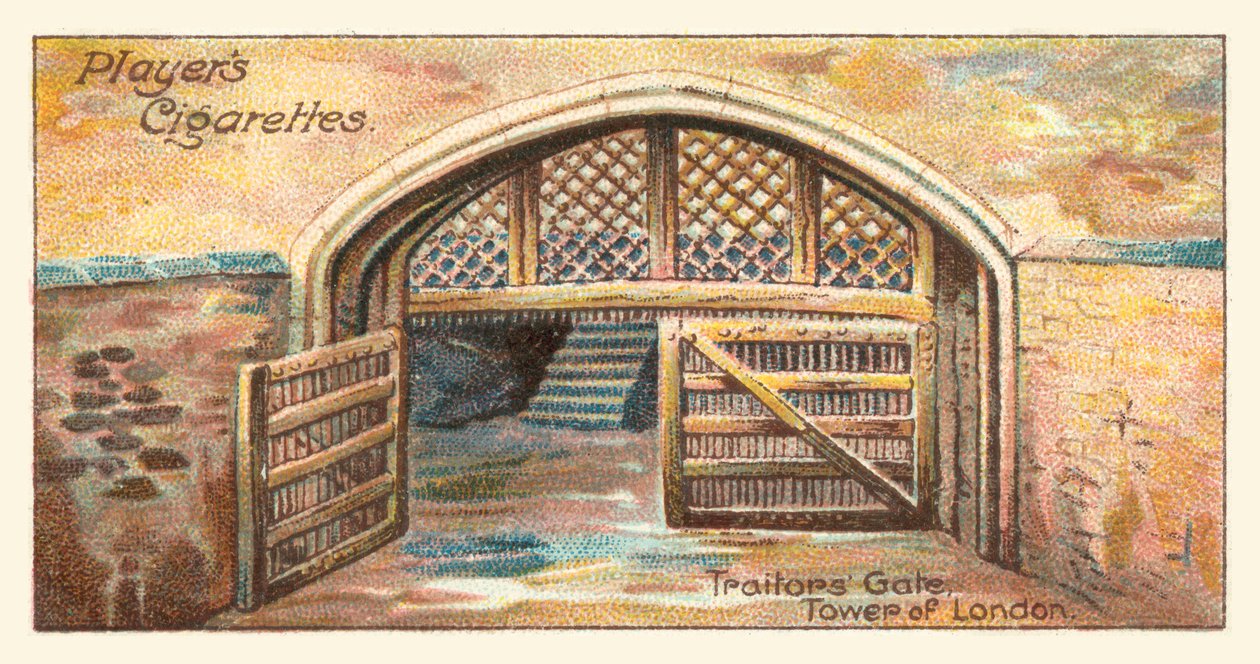 Verraderspoort, Tower of London (chromolitho) door English School