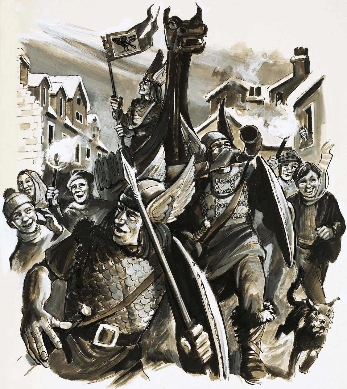 Ongeïdentificeerde Vikingviering door English School