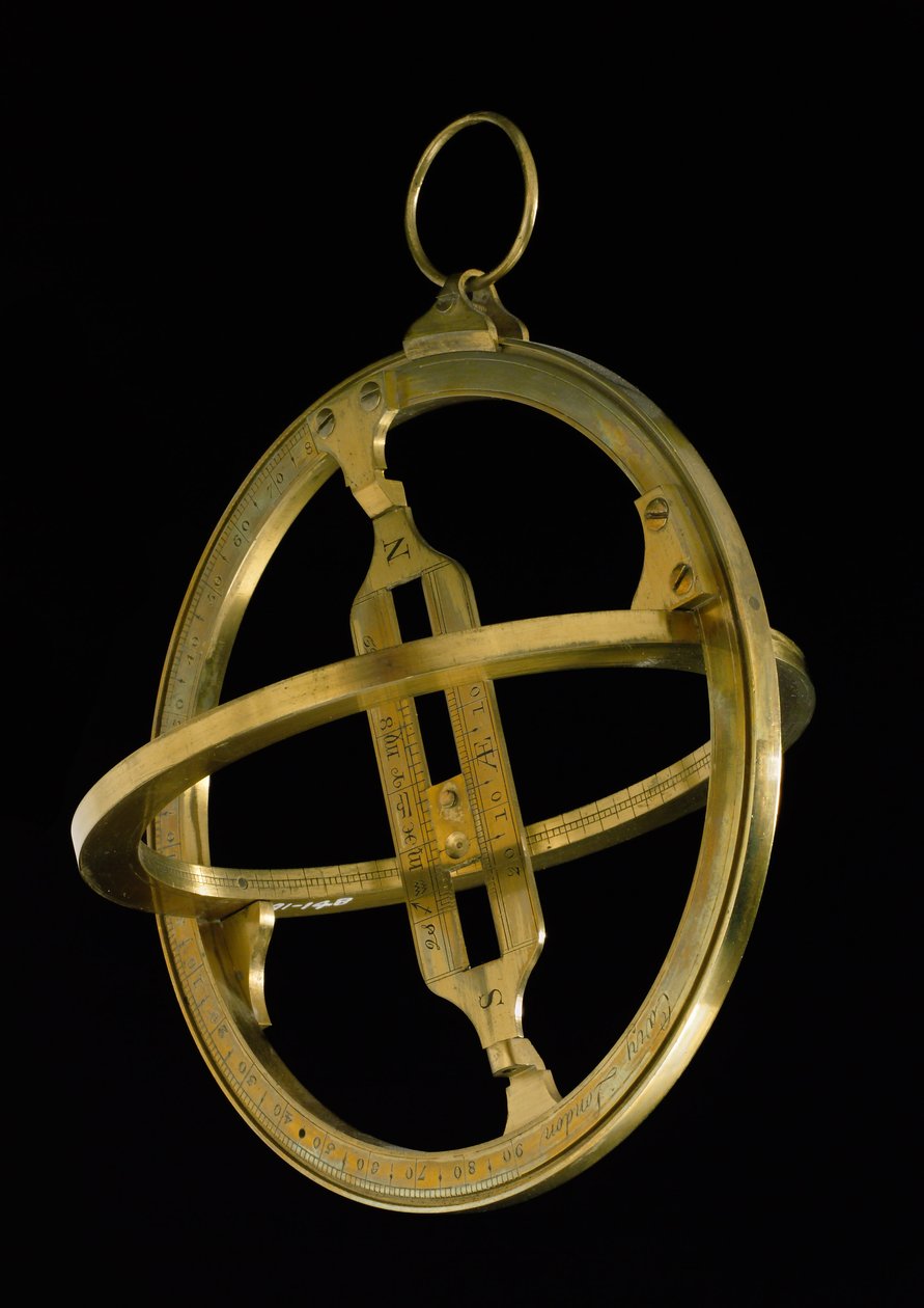 Universele equinoctiale ringszonnewijzer, ca. 1800 door English School