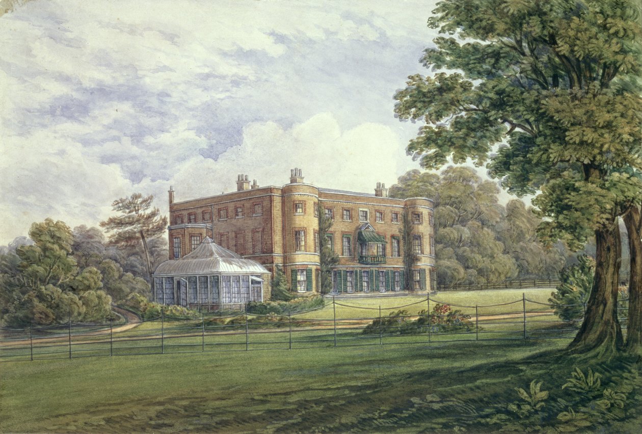 Valentines House, Ilford, Essex, c.1835 door English School