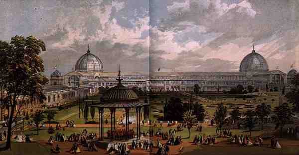 Uitzicht vanuit de Tuinen van de Grote Tentoonstelling van 1851, uit Dickinson